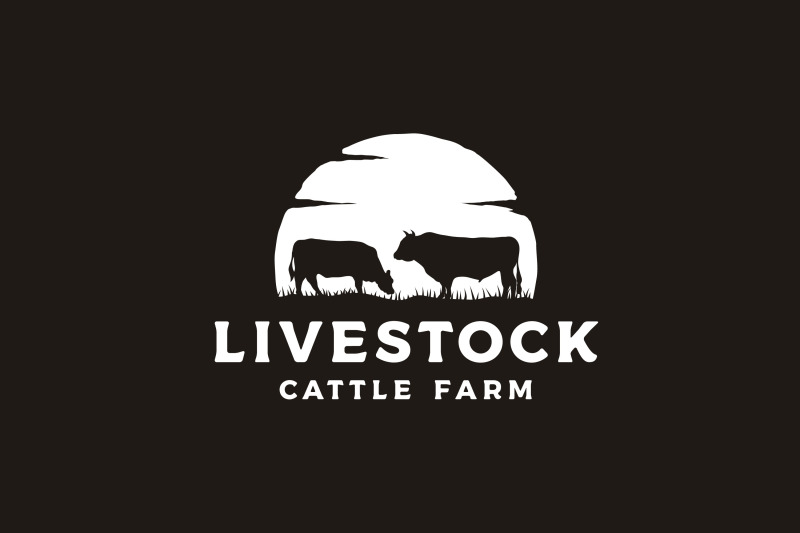 vintage-angus-cattle-or-livestock-logo-design