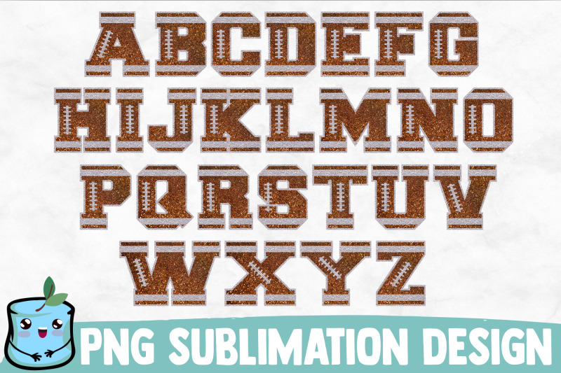 football-sublimation-alphabet