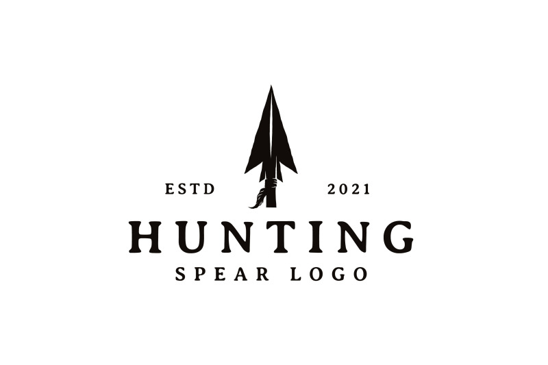 vintage-rustic-hipster-arrowhead-spear-hunting-logo-design