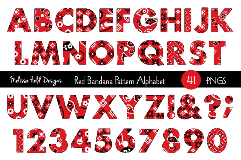 red-bandana-pattern-alphabet