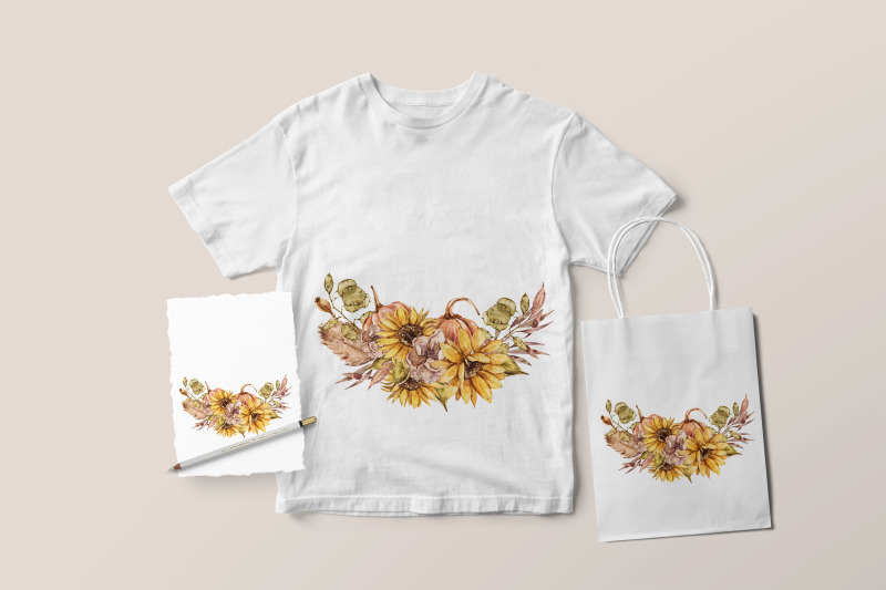 sunflower-bouquet-sublimation-bundle-t-shirt-designs