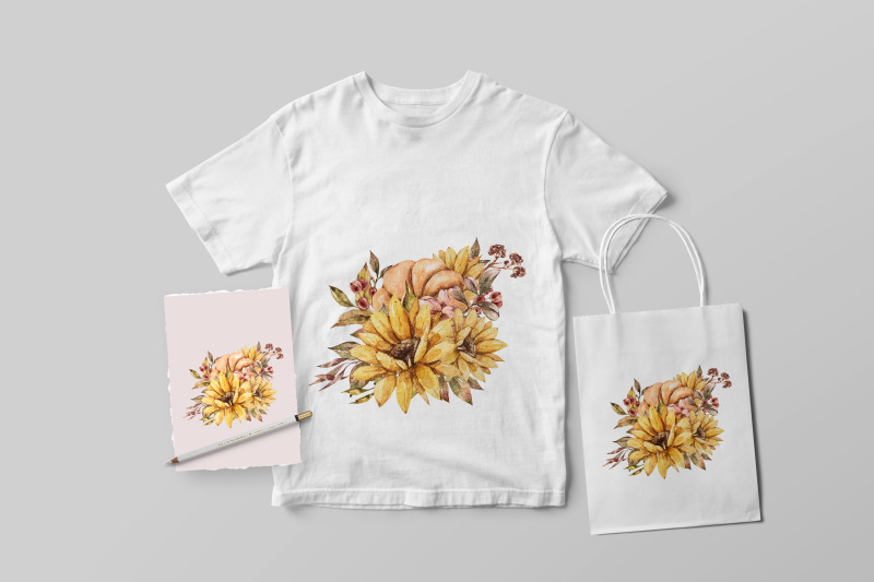 sunflower-bouquet-sublimation-bundle-t-shirt-designs