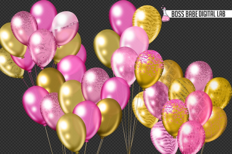 pink-and-gold-balloon-clipart