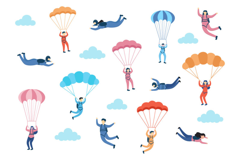 13-skydive-outdoor-flat-design