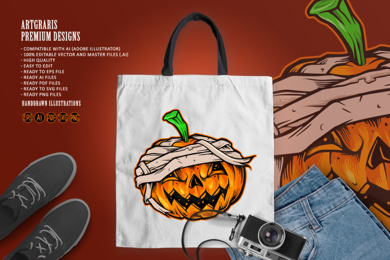 pumpkins-halloween-mascot-horror