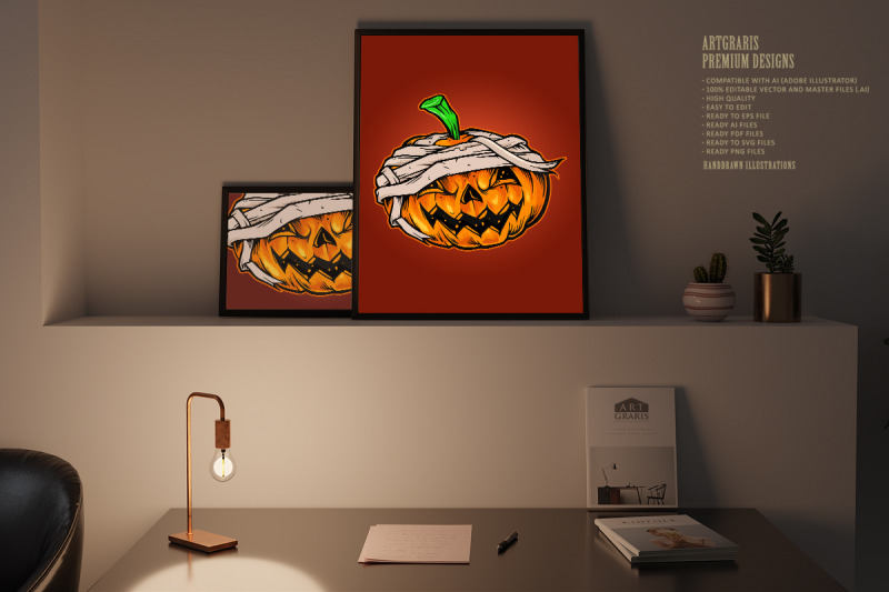 pumpkins-halloween-mascot-horror