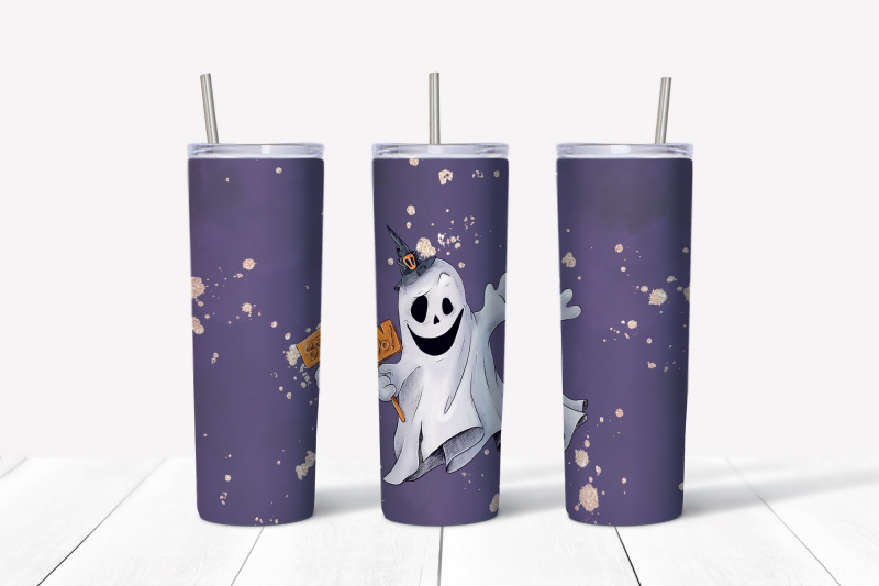 halloween-sublimation-design-skinny-tumbler-wrap-design