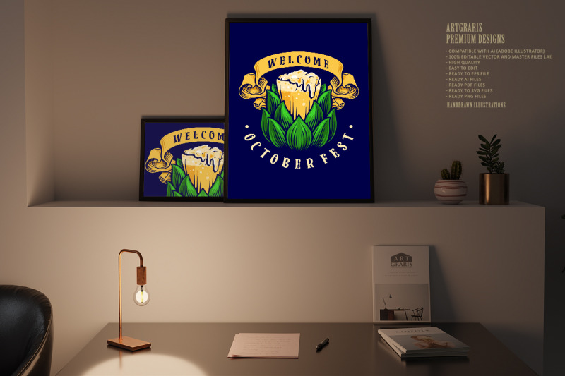 brewery-beer-glass-banner-template-illustrations