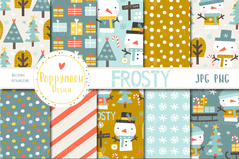 frosty-snowmen-paper-set