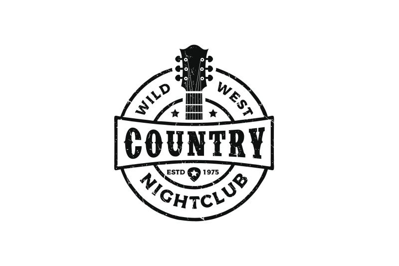 vintage-rustic-classic-country-music-logo-design