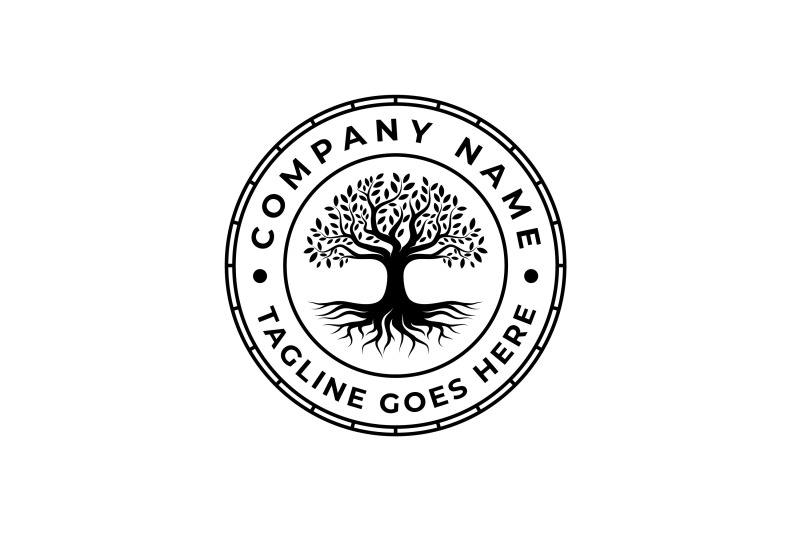 tree-of-life-stamp-seal-emblem-oak-banyan-tree-logo-design