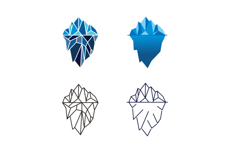 iceberg-logo-design-vector-illustration-in-different-style