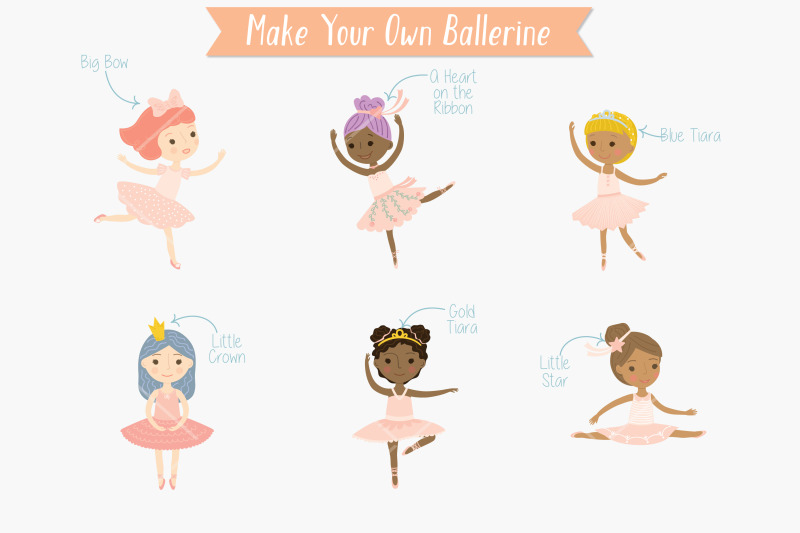 ballerina-dancing-cute-paper-doll-pink-tutu-multi-skin-tone-hairdo