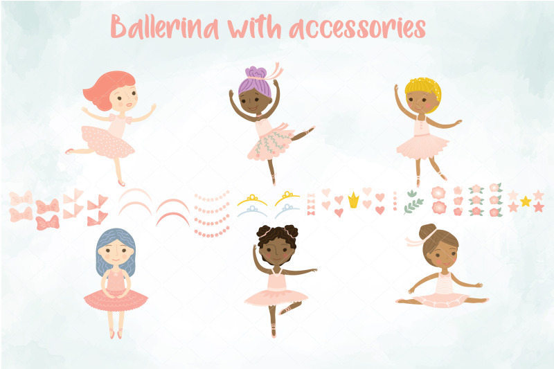 ballerina-dancing-cute-paper-doll-pink-tutu-multi-skin-tone-hairdo