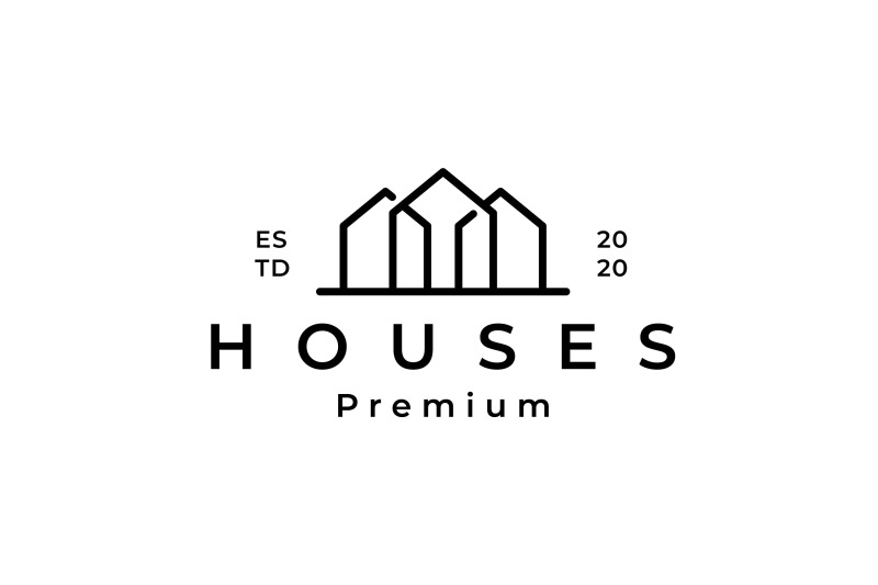 minimalist-line-art-house-logo-design