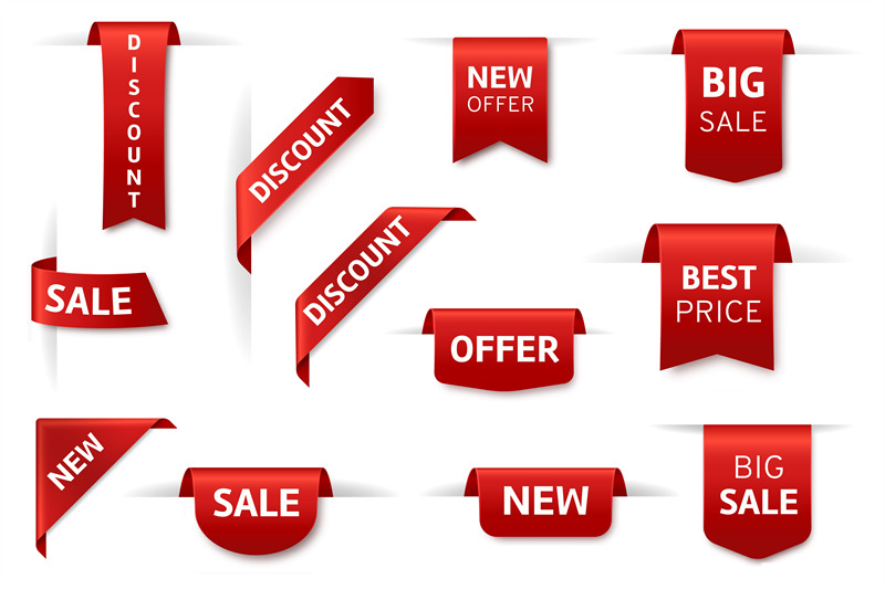 red-labels-ribbon-realistic-stickers-of-new-offer-and-best-price-big