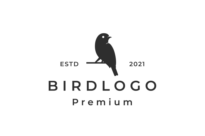 vintage-retro-bird-silhouette-logo-design-vector