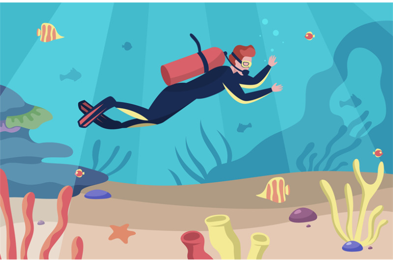 sea-scuba-diving-man-swims-underwater-character-dives-with-goggles-a