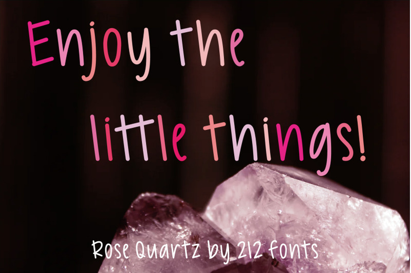 rose-quartz-handwritten-sans-serif-and-bonus-crystals-dingbat