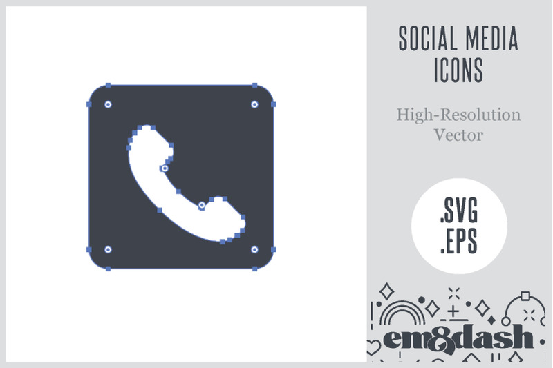 11-square-social-media-icons-customizable-vector-icons