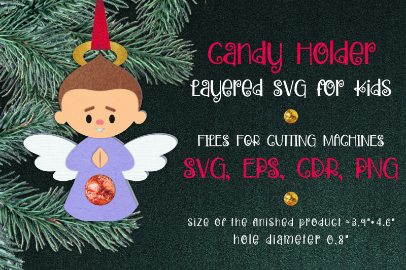 christmas-angel-boy-ornament-candy-holder-template-svg