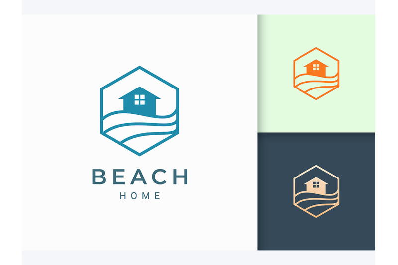 home-beach-logo-template-in-hexagon