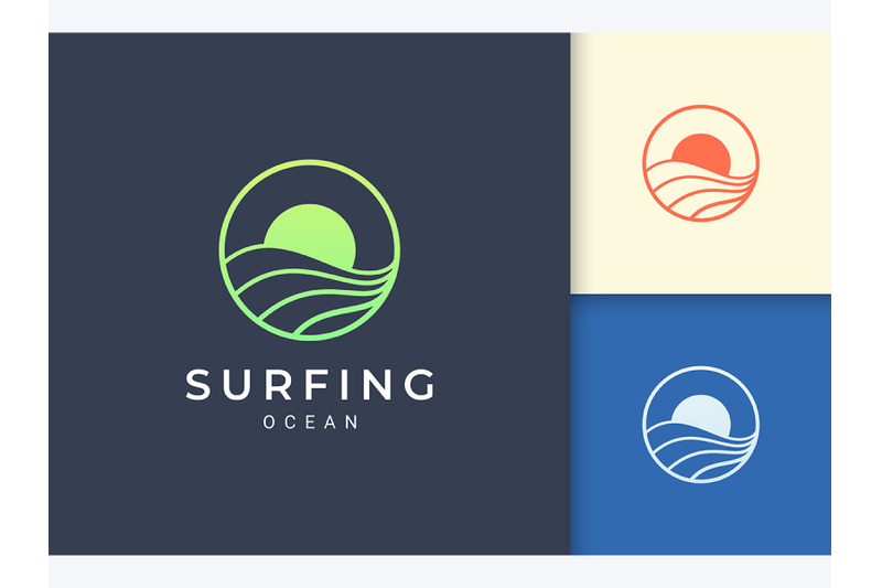 sun-and-ocean-logo-template