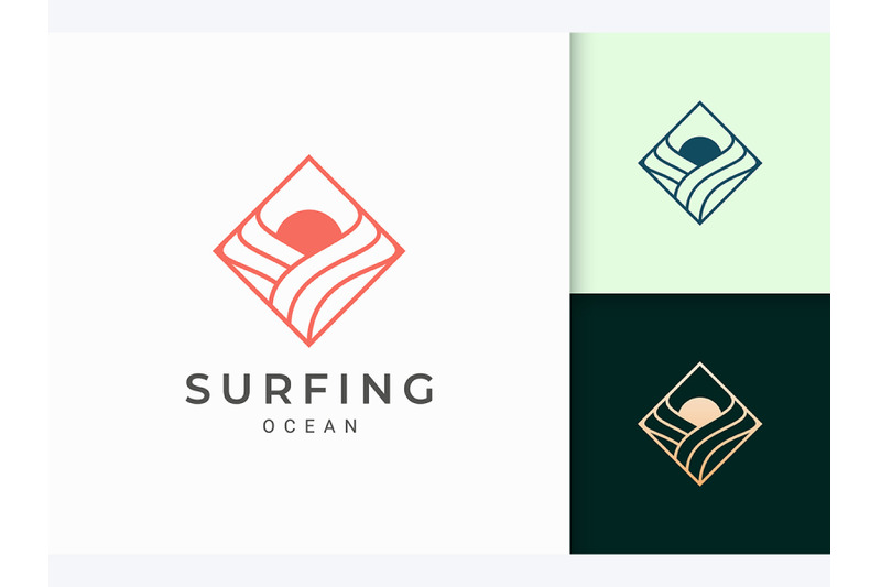 ocean-or-surf-logo-in-simple-rhombus