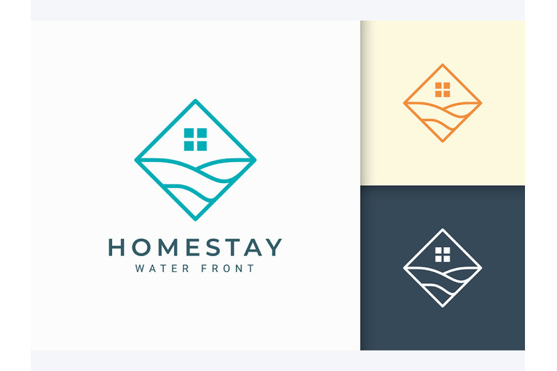 waterfront-resort-logo-template