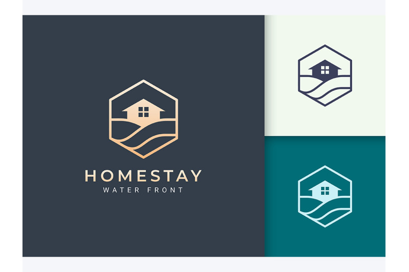 ocean-or-beach-real-estate-logo-template