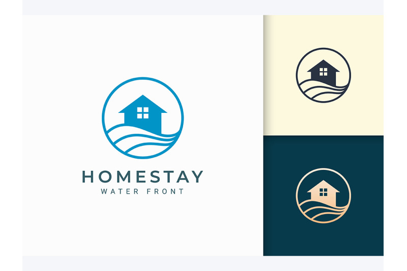 beach-apartment-logo-template