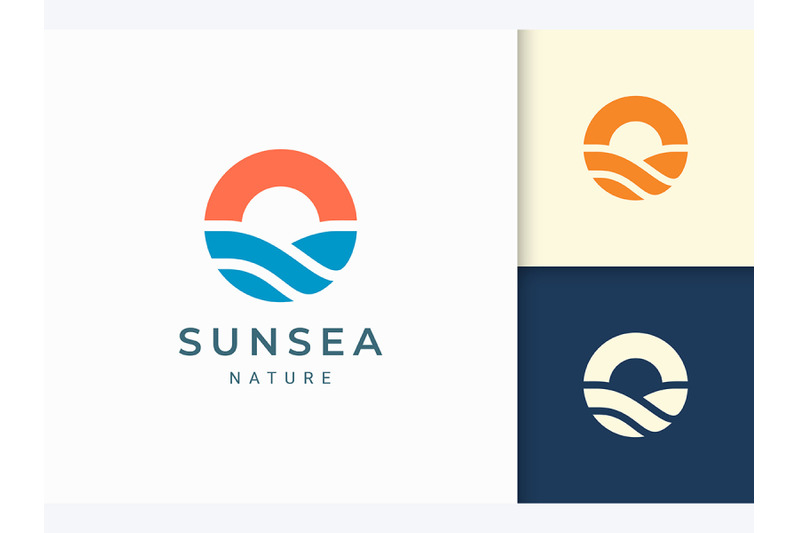 beach-or-coast-logo-template