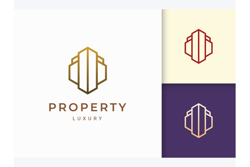 property-or-hotel-logo-in-line-shape