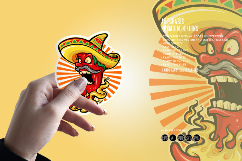 mexican-red-hot-chili-pepper-with-hat-mascot-logo