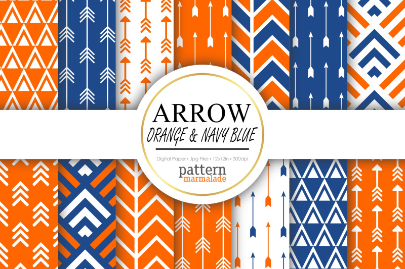 arrow-orange-and-navy-blue-s0807