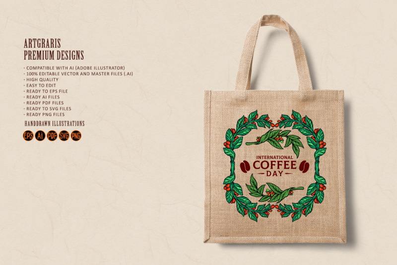 vintage-frame-coffee-plants-illustrations