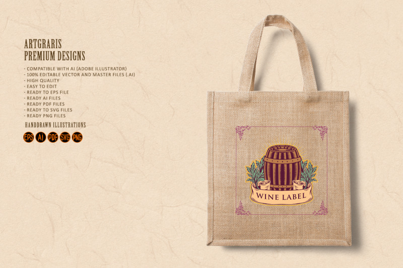 winery-label-classic-logo-illustrations