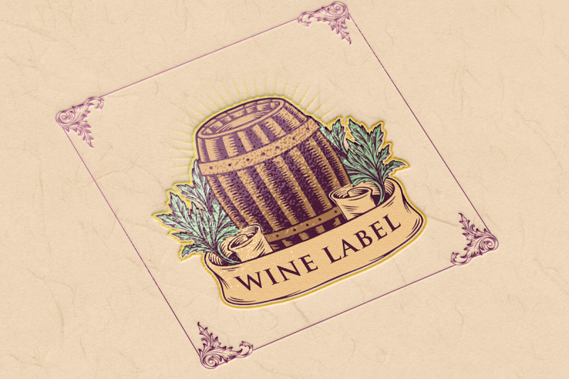 winery-label-classic-logo-illustrations