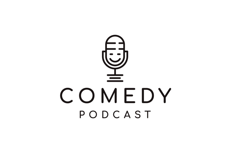 line-art-mic-and-smile-podcast-logo-design-inspiration