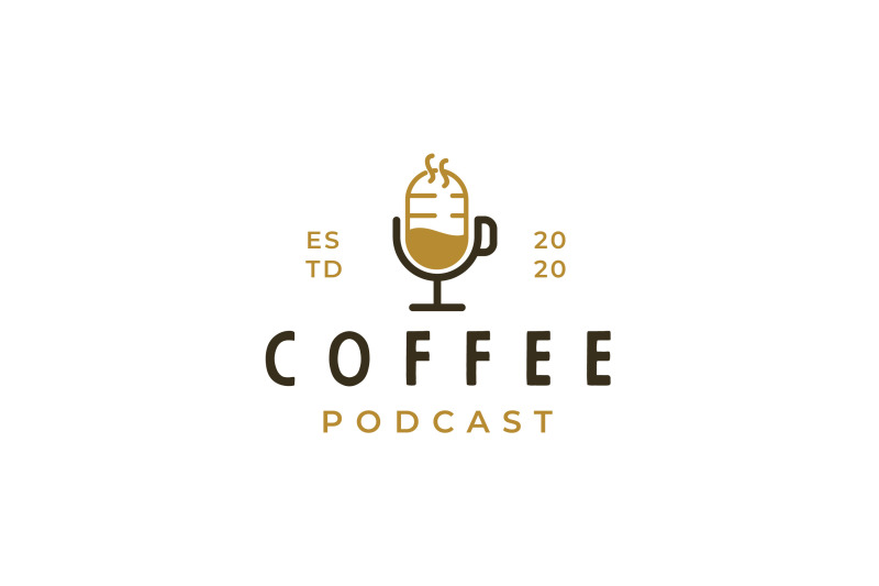 coffee-podcast-logo-design-inspiration