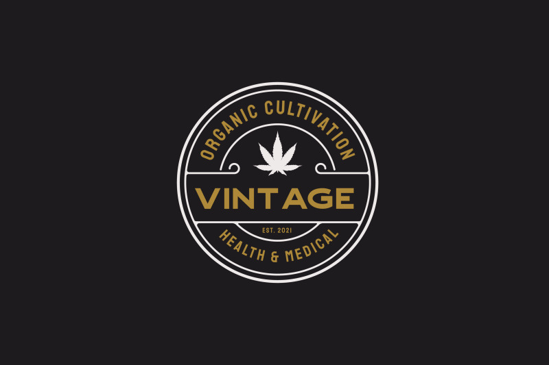 vintage-retro-badge-emblem-cannabis-logo-design