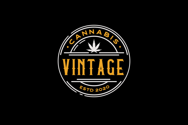 vintage-retro-badge-emblem-cannabis-logo-design-inspiration