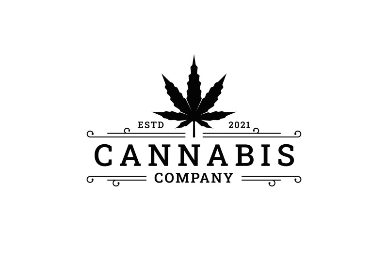 vintage-retro-badge-emblem-cannabis-logo-design