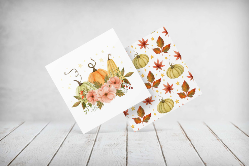 watercolor-fall-season-collection-autumn-pumpkins-wreath