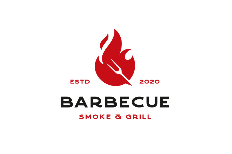 vintage-bbq-barbeque-fork-fire-flame-logo-design