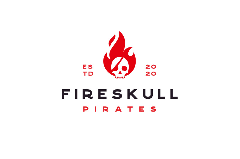 fire-flame-with-pirates-skull-logo-design