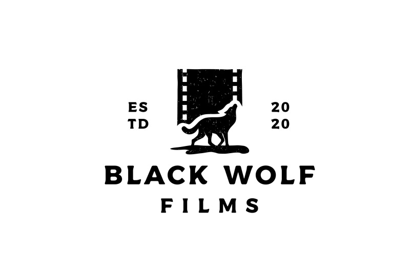 vintage-rustic-silhouette-wolf-and-film-strip-for-movie-logo