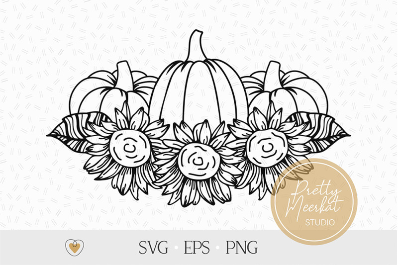 pumpkins-with-sunflowers-svg-flower-pumpkins-png