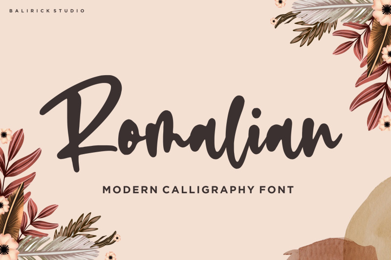 romalian-modern-calligraphy-font