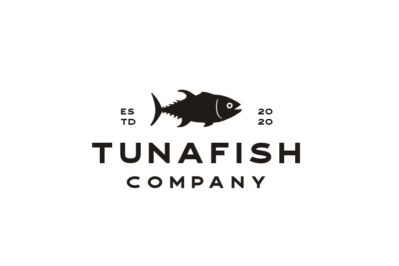 vintage-tuna-silhouette-logo-design-vector
